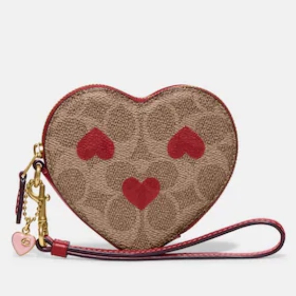 NWT Coach Heart Wristlet - Picture 2 of 8